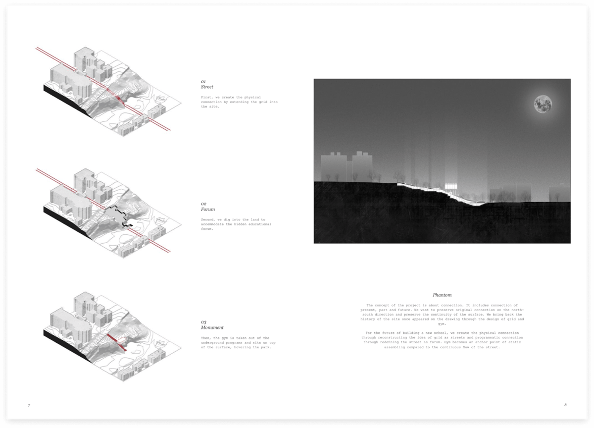 Digital architecture portfolio by Chung-Yi Lin