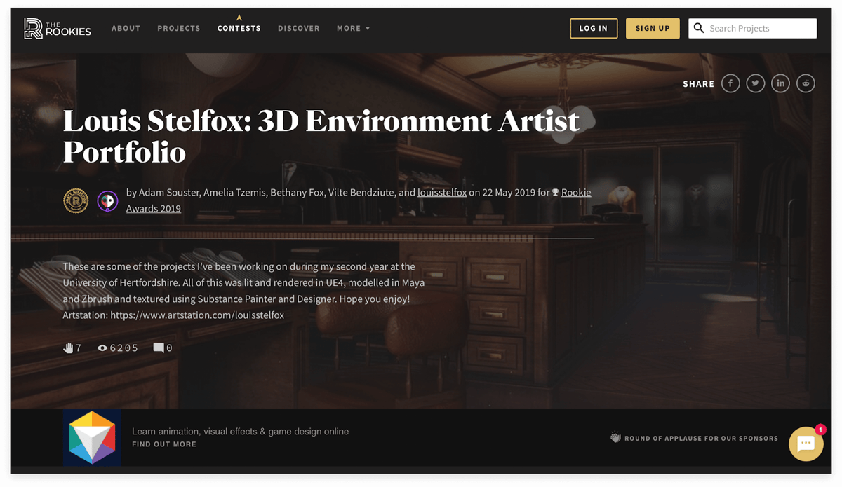 3D Environment Artist Portfolio by Louis Stelfox