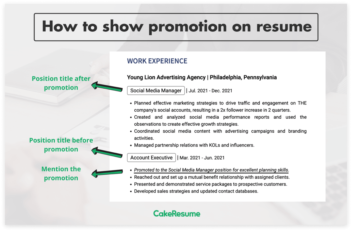 how-to-show-promotion-on-resume