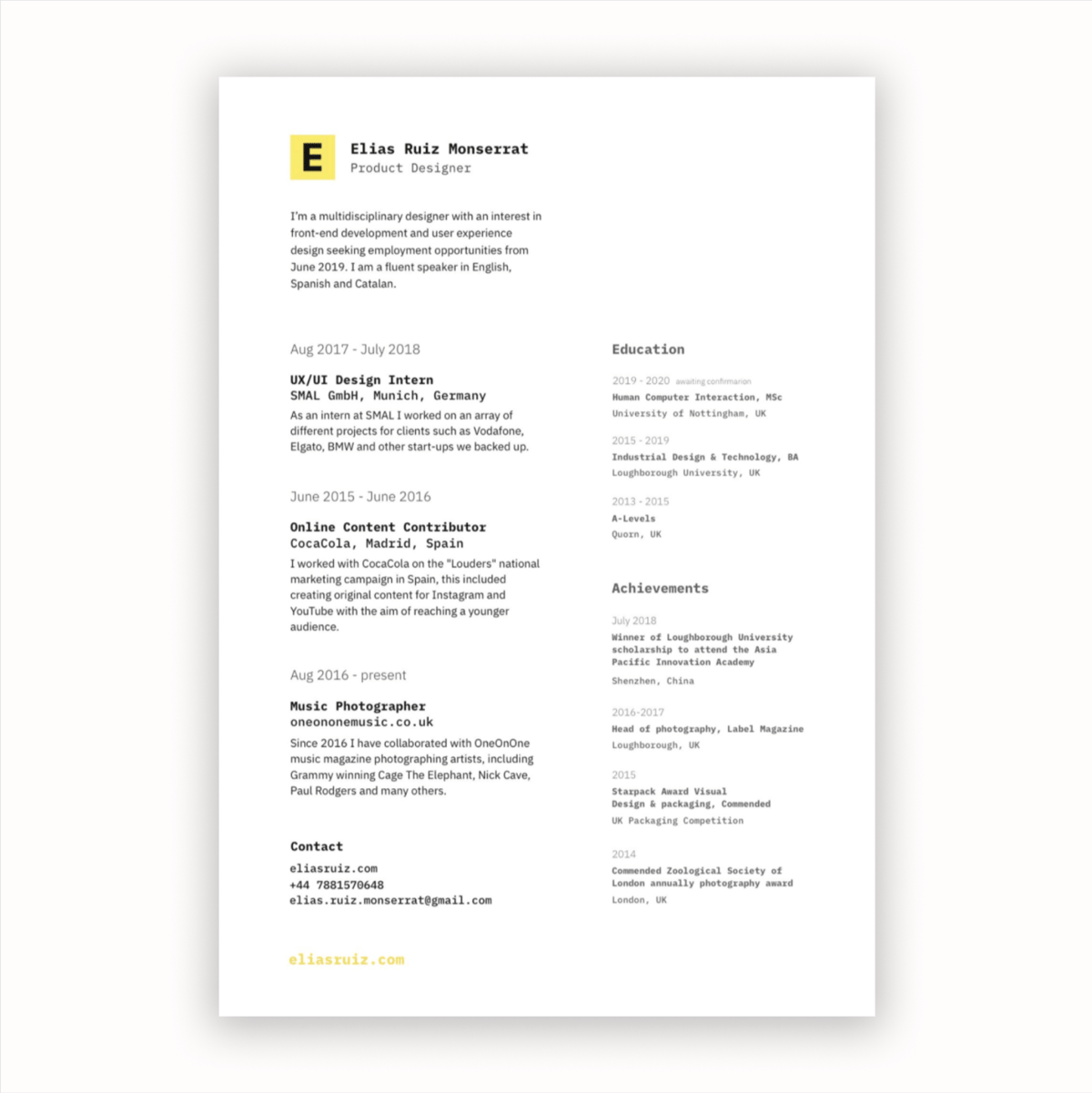 resume-design