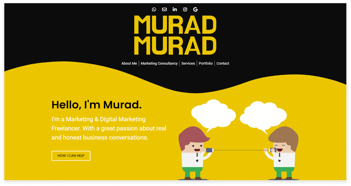 Online marketing portfolio by Murad