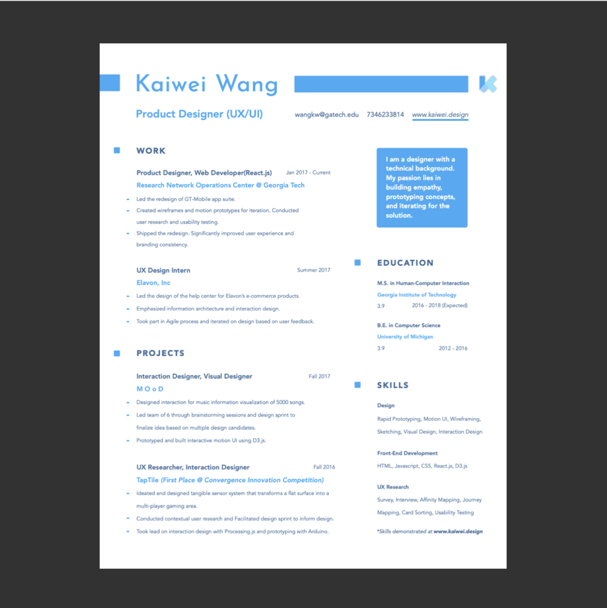 Resume design 6
