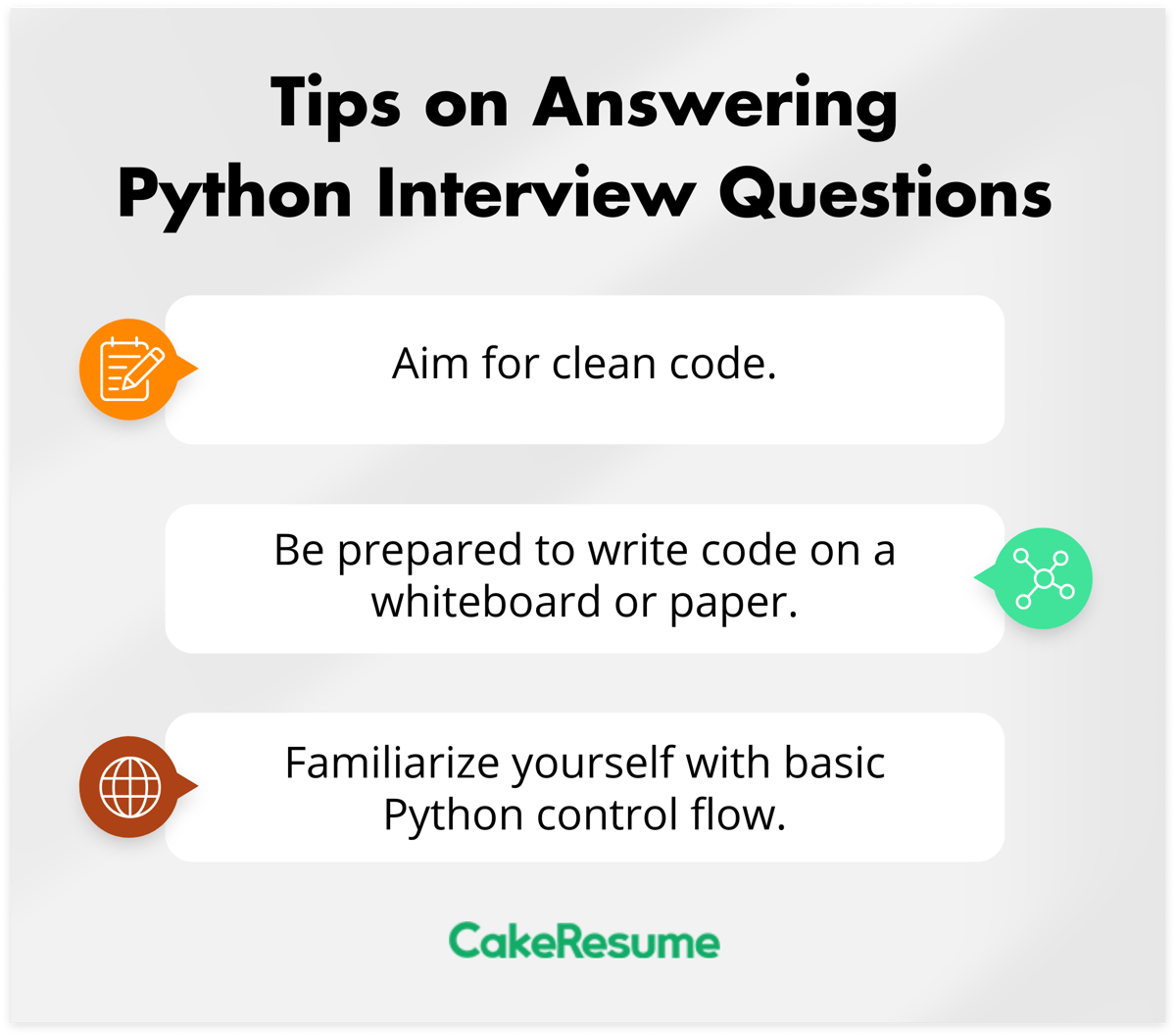tips for answering Python interview questions