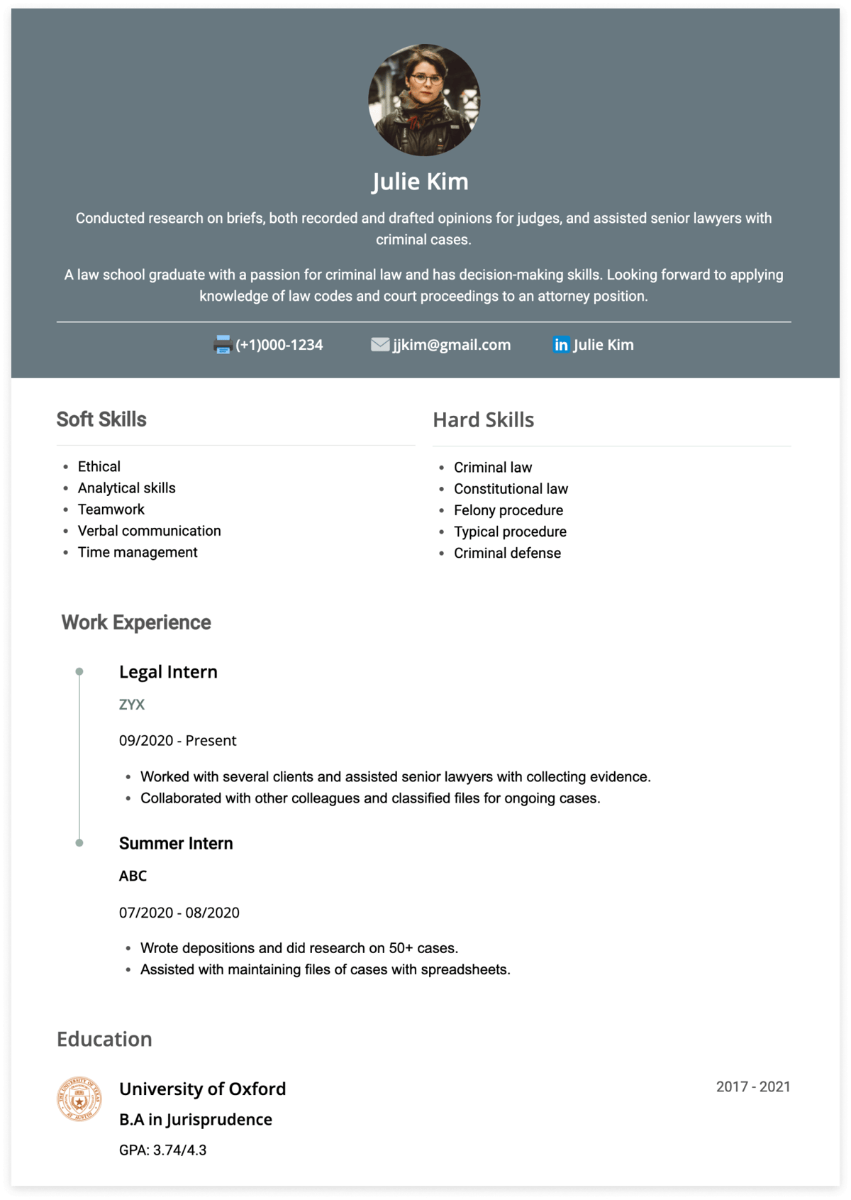 law-student-resume