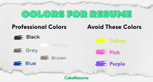 Resume colors