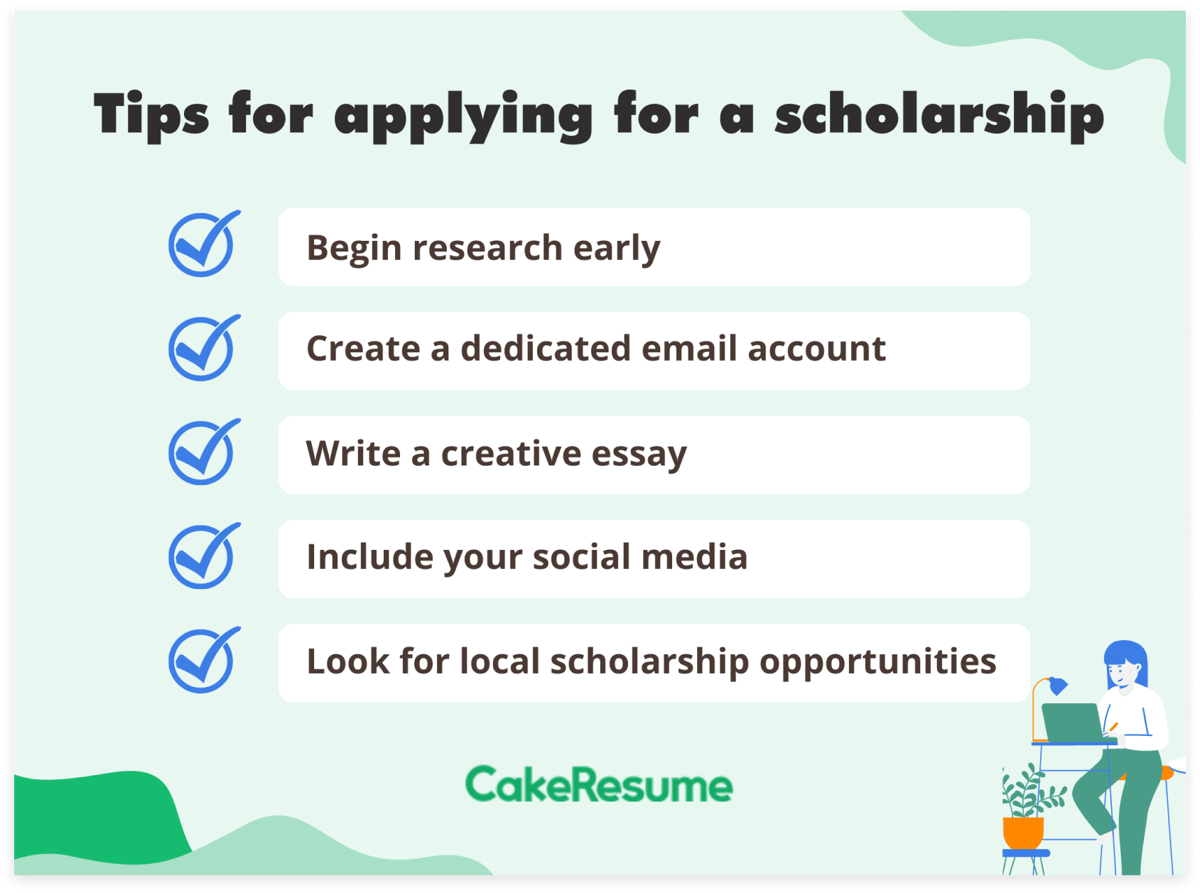 tips for applying for a scholarship