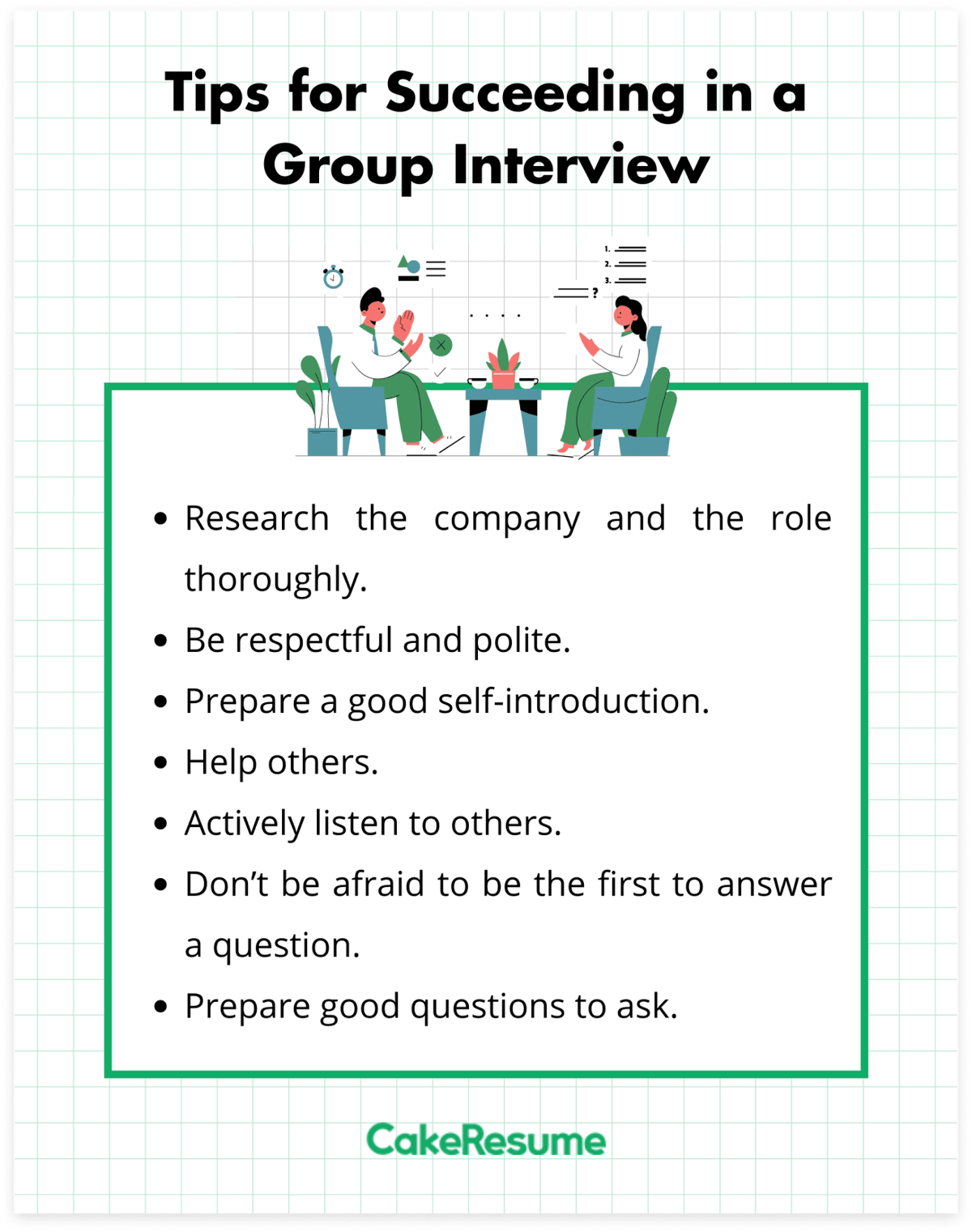 group interview tips