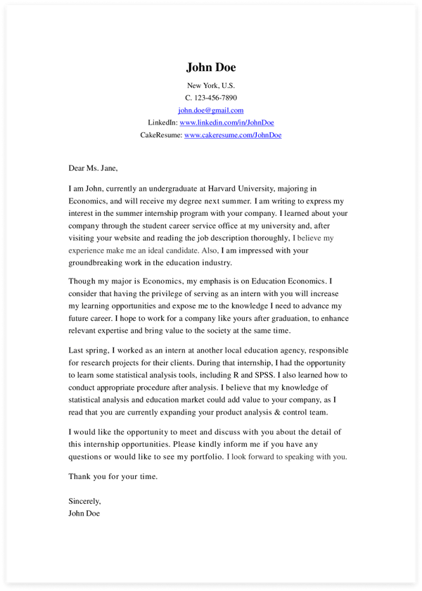 Example Of Customer Service Cover Letter from www.cakeresume.com